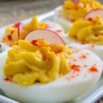 deviled eggs recipe with yellow mustard-min