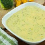 Healthy broccoli cheese soup