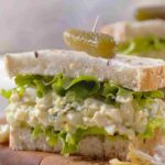 Egg salad sandwich recipe with pickles