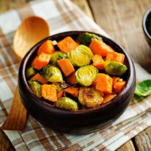 Best Roasted brussels sprouts and sweet potatoes