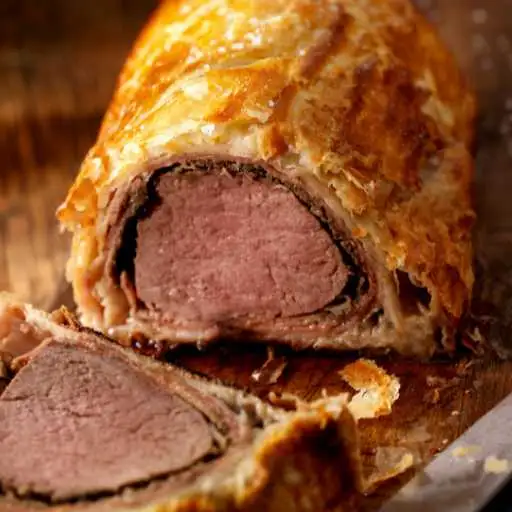 A delicious and easy beef wellington recipe without mushrooms.