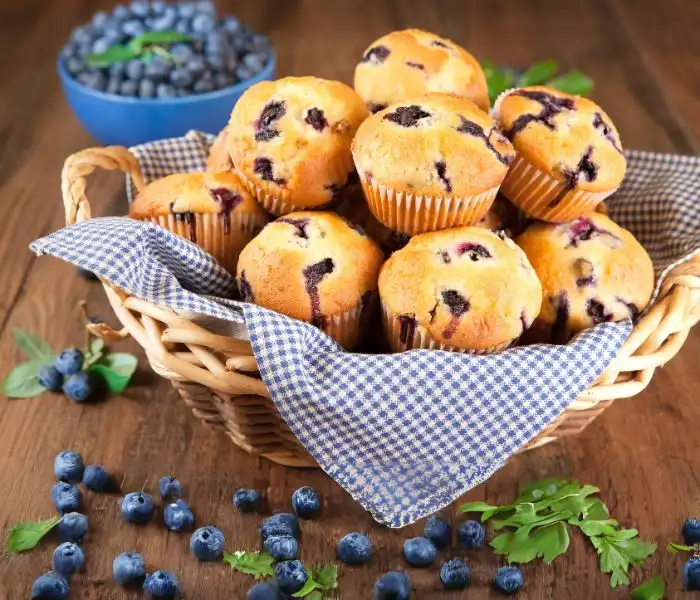 Zucchini Muffins With Blueberries